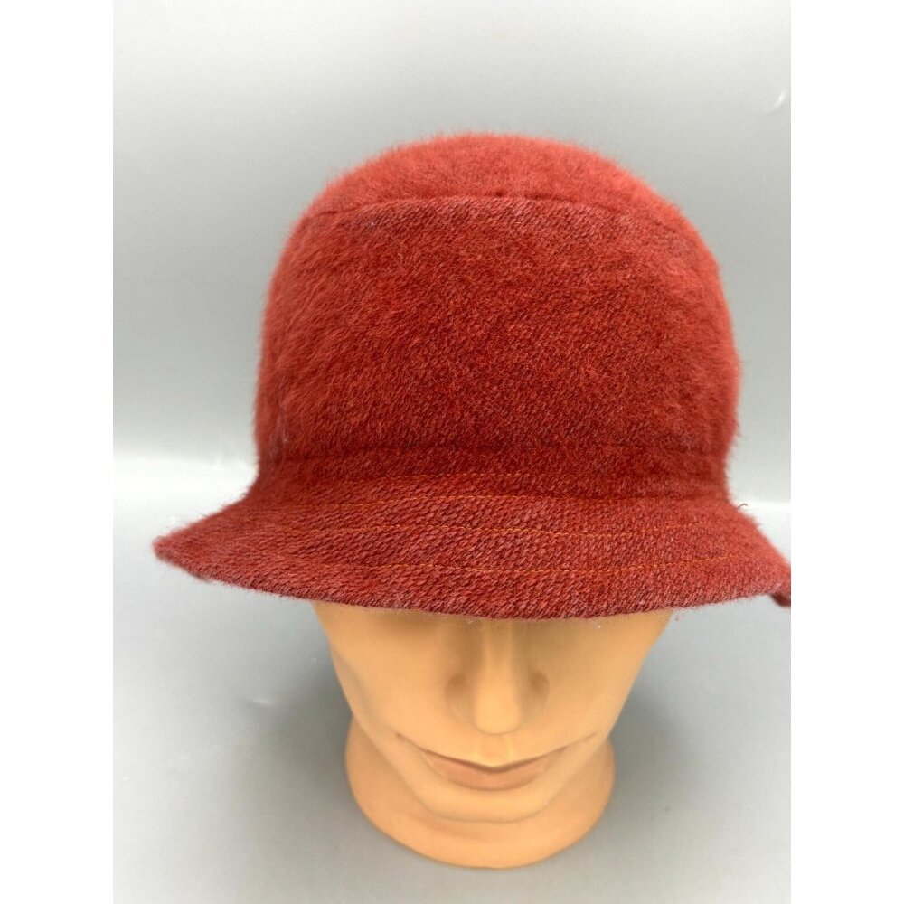 Vintage Fluffi by Marida Bowler Hat Women’s One Size Red Classic Felt Style